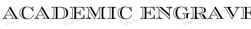 academic engraved字体转换